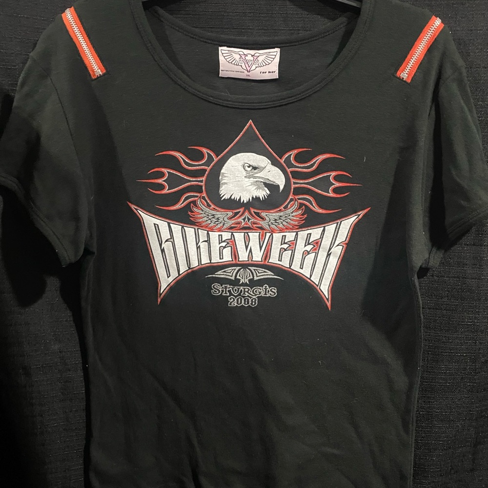 2008 Sturgis Bike Week women’s thick shirt-2X but fits smaller due to washes